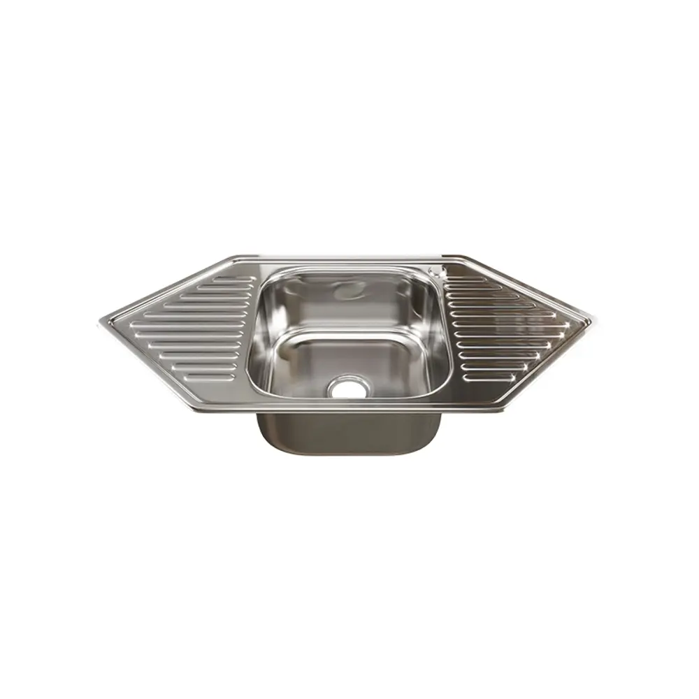 Фото Мойка для кухни Tropfberg Мойка из нержавейки 50x95 см глубина чаши 18 см нержавеющая сталь цвет серый Фото Мойка для кухни Tropfberg Мойка из нержавейки 50x95 см глубина чаши 18 см нержавеющая сталь цвет серый
