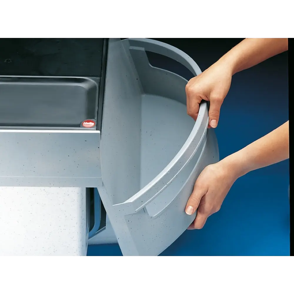 Фото 6 Мусорный контейнер автоматический 36 л Hailo Rondo пластик цвет светло-серый Фото 6 Мусорный контейнер автоматический 36 л Hailo Rondo пластик цвет светло-серый