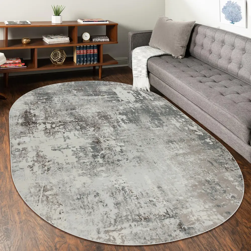 Фото Ковер Avalon Carpet Amber 36540A L.Beige овал 150x230 см полипропилен