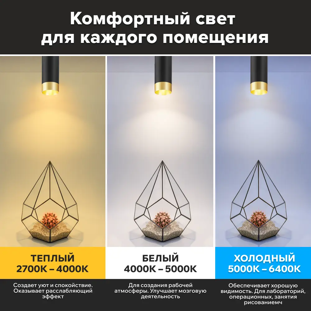 Фото 3 Набор ламп светодиодных Wolta Wstd-jcdr-mr11-6w6kgu10-l GU10 230 В 6 Вт гриб прозрачный 480 Лм холодный белый (голубой) свет 10 шт Фото 3 Набор ламп светодиодных Wolta Wstd-jcdr-mr11-6w6kgu10-l GU10 230 В 6 Вт гриб прозрачный 480 Лм холодный белый (голубой) свет 10 шт