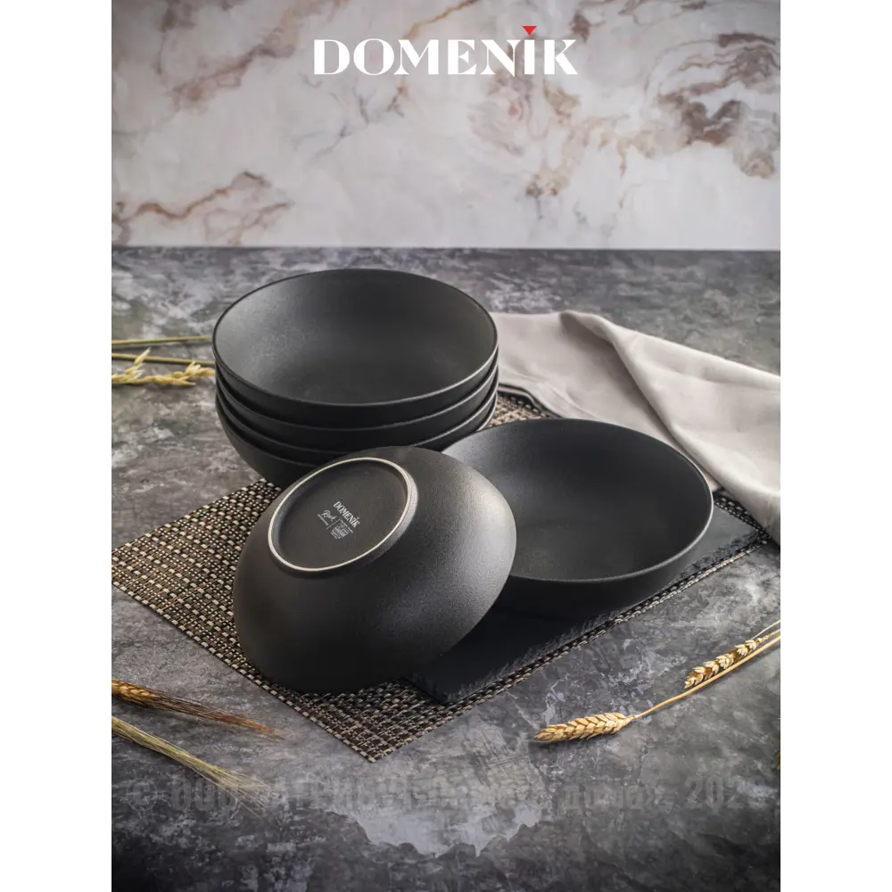 Фото 6 Тарелка 21 см Domenik DM8021-2ECOM Фарфор цвет черный Фото 6 Тарелка 21 см Domenik DM8021-2ECOM Фарфор цвет черный