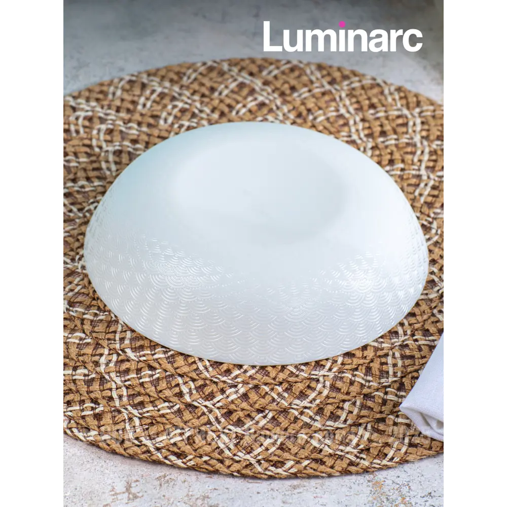 Фото 5 Тарелка 25 см Luminarc Q1907-4ECOM Стекло цвет белый Фото 5 Тарелка 25 см Luminarc Q1907-4ECOM Стекло цвет белый