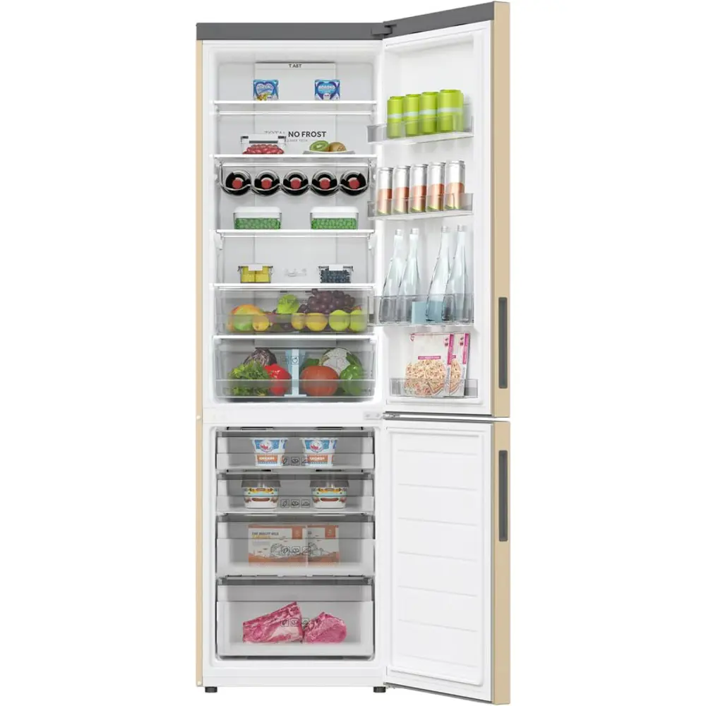 Фото 4 Холодильник Haier C2F637CGGU1 59.5x199.8 см цвет золотистый Фото 4 Холодильник Haier C2F637CGGU1 59.5x199.8 см цвет золотистый
