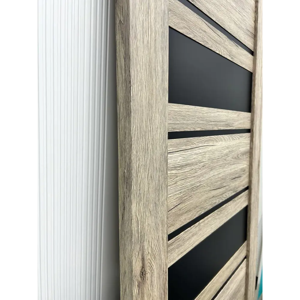 Фото 5 Комплект межкомнатной двери Wanmark D29 остеклённая 190x55см ПВХ цвет рустик пепельный с коробом и наличниками Фото 5 Комплект межкомнатной двери Wanmark D29 остеклённая 190x55см ПВХ цвет рустик пепельный с коробом и наличниками