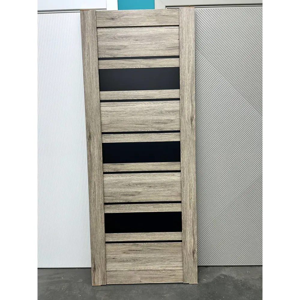 Фото 4 Комплект межкомнатной двери Wanmark D29 остеклённая 190x55см ПВХ цвет рустик пепельный с коробом и наличниками Фото 4 Комплект межкомнатной двери Wanmark D29 остеклённая 190x55см ПВХ цвет рустик пепельный с коробом и наличниками