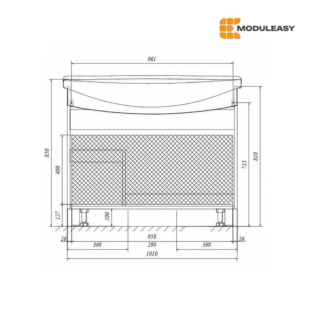 Фото 9 Тумба с раковиной в ванную ModuLeasy Lea Classic 105x50 см напольная цвет белый глянец Фото 9 Тумба с раковиной в ванную ModuLeasy Lea Classic 105x50 см напольная цвет белый глянец