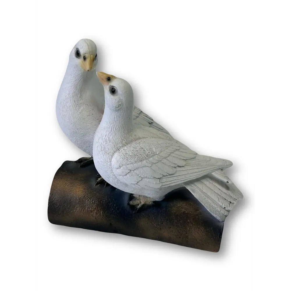 Фото Фигура садовая Голуби пара на трубе 22 см Фото Фигура садовая Голуби пара на трубе 22 см
