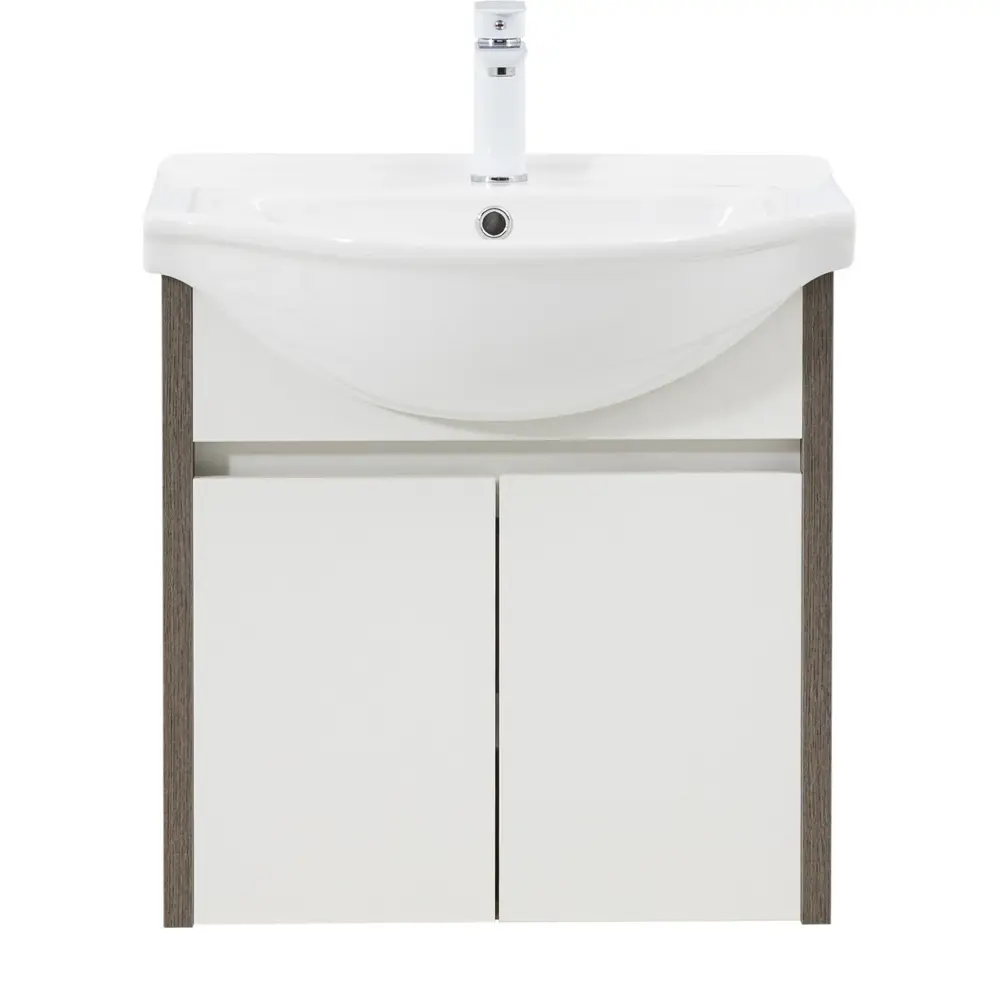 Фото 17 Тумба для ванной Aquanet Сидней 60 цвет дуб рошелье/белый