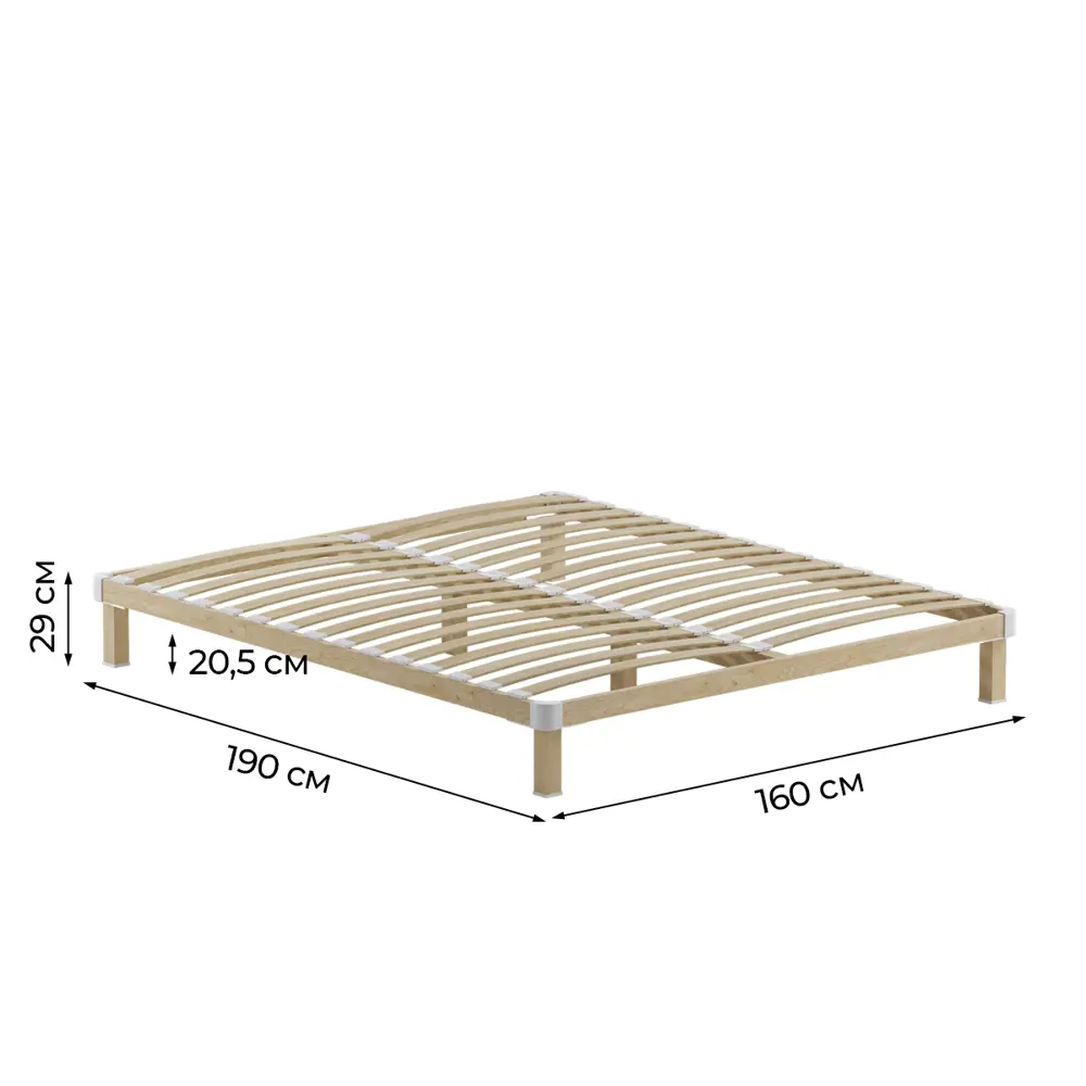 Фото 2 Кровать Домаклево Канапе 2 160x29x190 см фанера цвет натуральное дерево Фото 2 Кровать Домаклево Канапе 2 160x29x190 см фанера цвет натуральное дерево