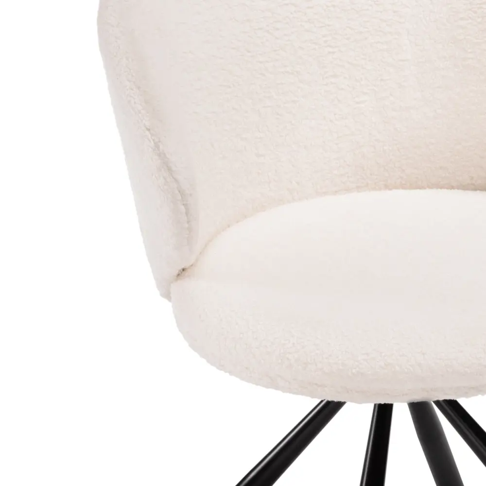 Фото 9 Стул Woodville Solomon 48x80x67 см текстиль цвет white / black Фото 9 Стул Woodville Solomon 48x80x67 см текстиль цвет white / black