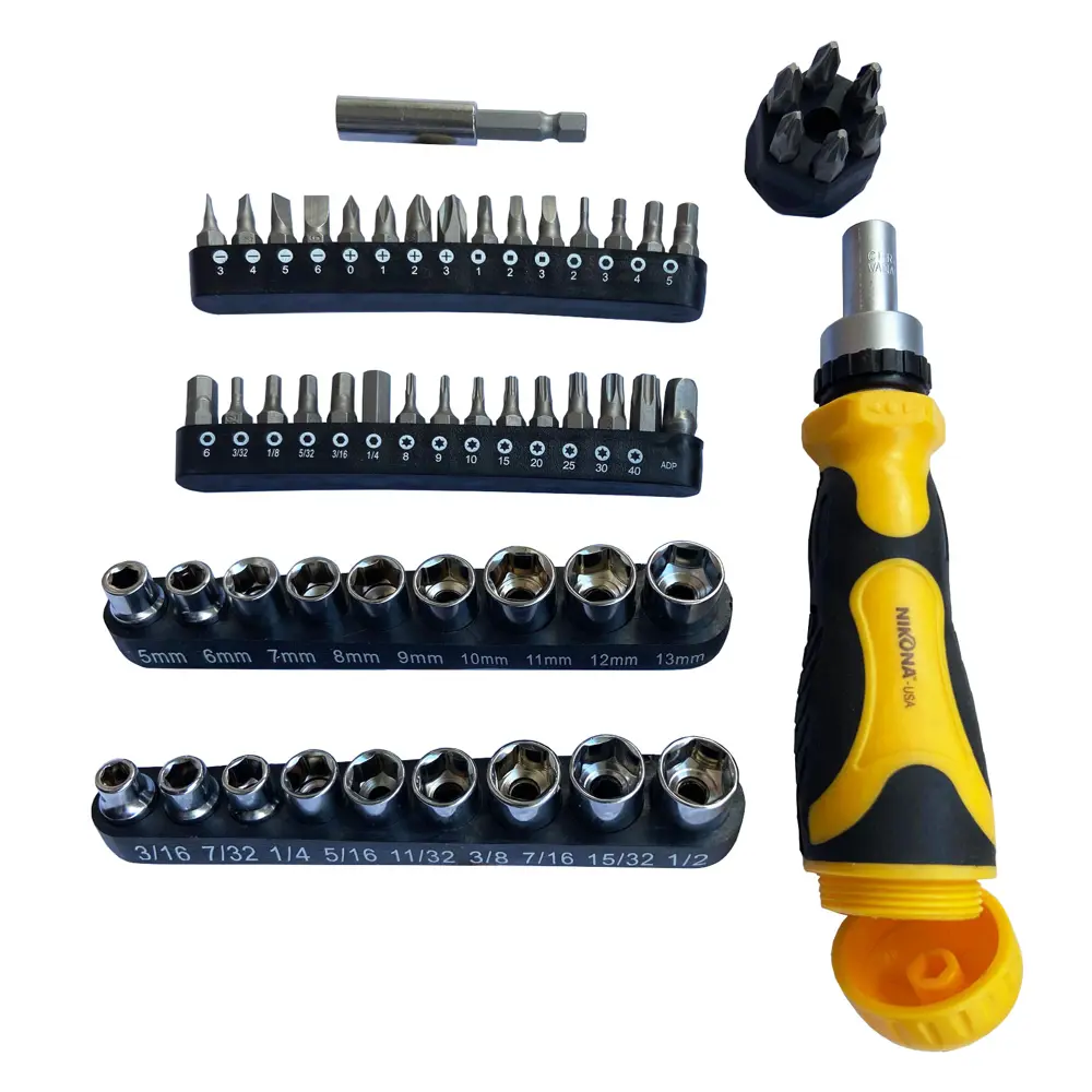 Фото 2 Набор отвертка со сменными насадками Nikona 29-357, 56 шт Фото 2 Набор отвертка со сменными насадками Nikona 29-357, 56 шт