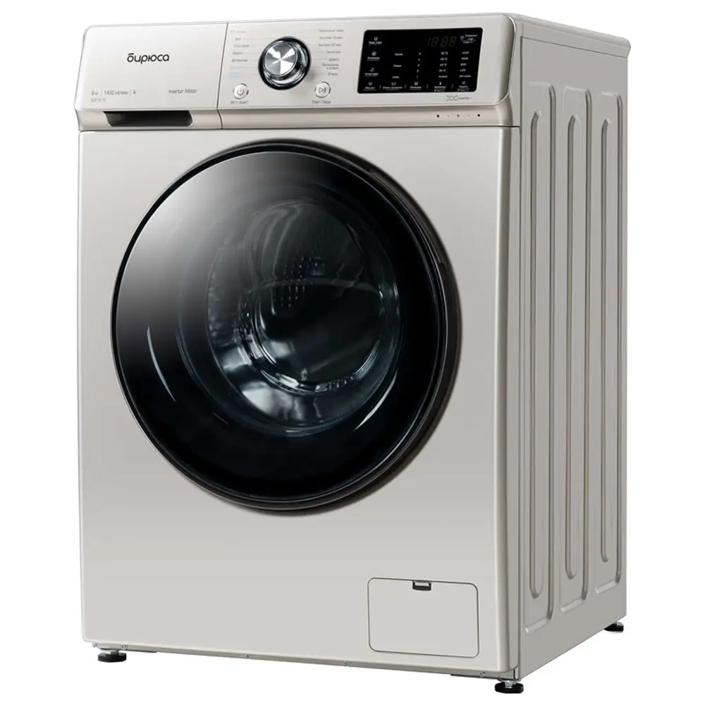 Фото Отдельно стоящая стиральная машина Бирюса Wm-sl814_15 b 59.5x85x60 см 8 кг цвет золотой