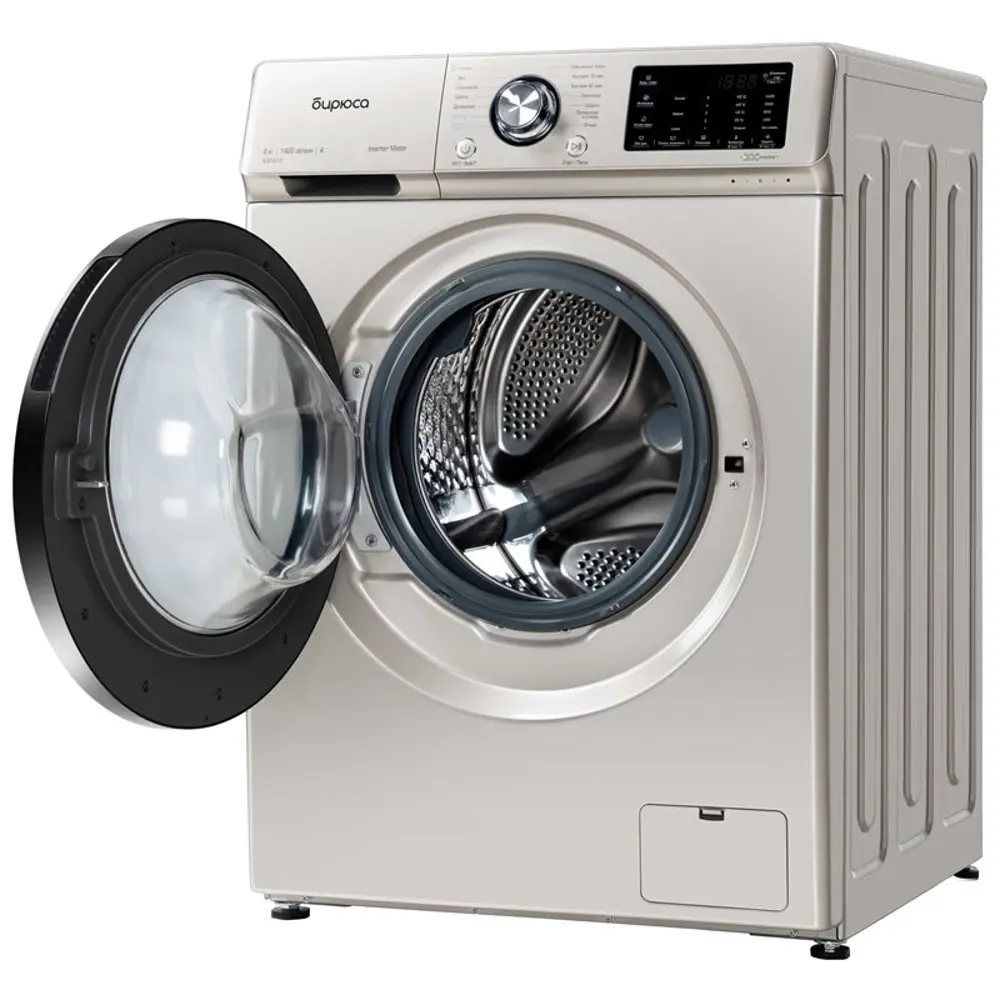 Фото 2 Отдельно стоящая стиральная машина Бирюса Wm-sl814_15 b 59.5x85x60 см 8 кг цвет золотой
