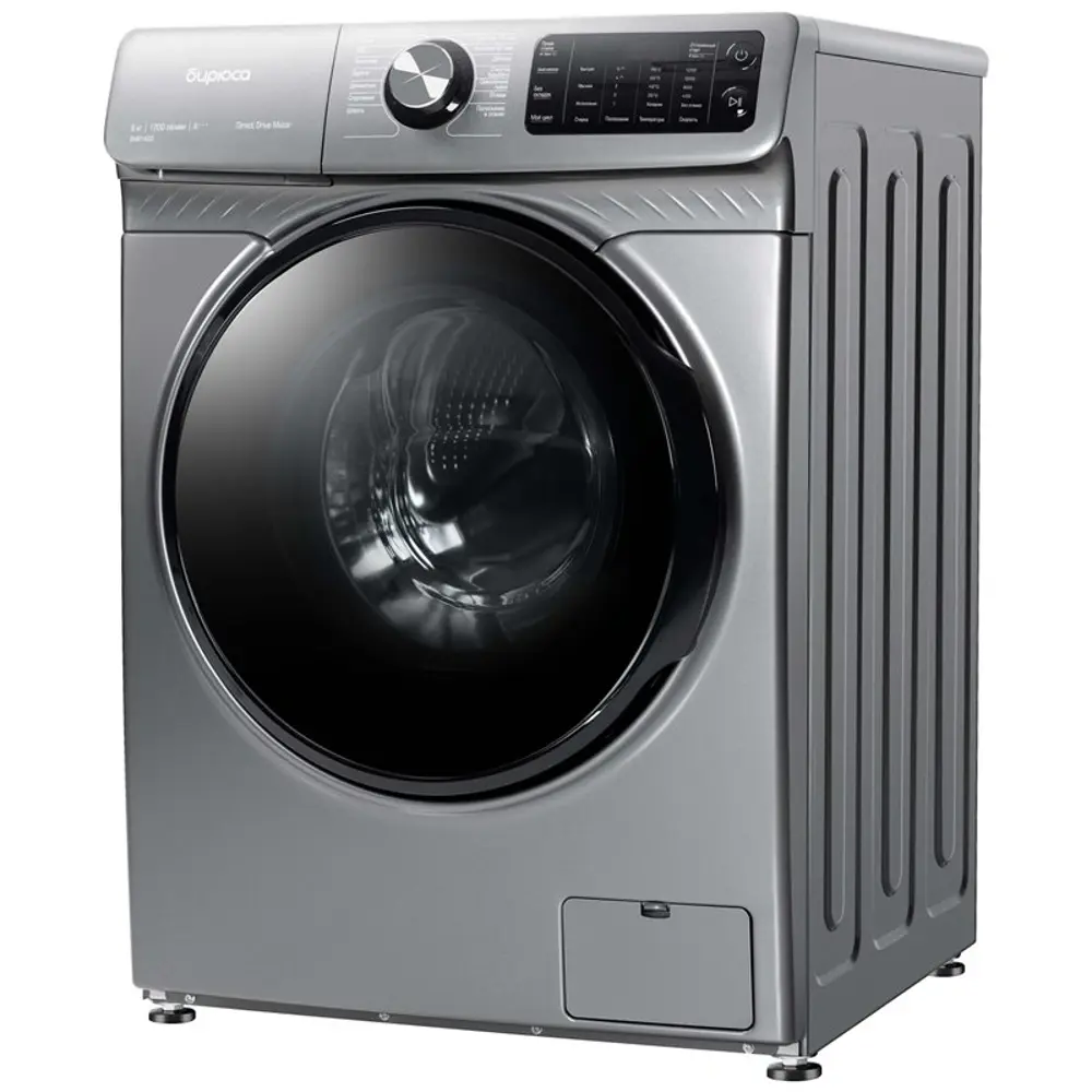 Фото Отдельно стоящая стиральная машина Бирюса Wm-sm814_03 m 59.5x85x60 см 8 кг цвет металл