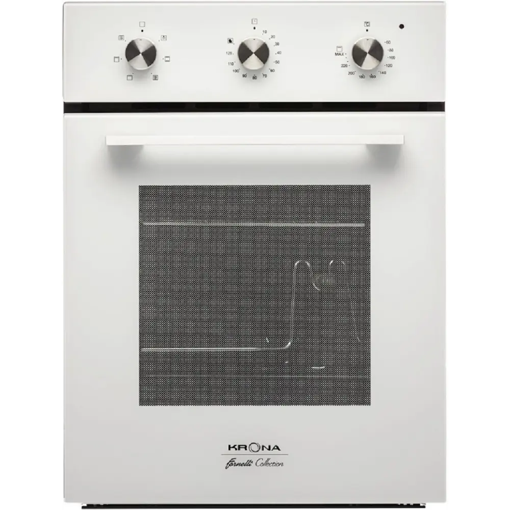 Фото 2 Встраиваемый духовой шкаф Krona Corrente 45 65х66х51 см цвет белый Фото 2 Встраиваемый духовой шкаф Krona Corrente 45 65х66х51 см цвет белый