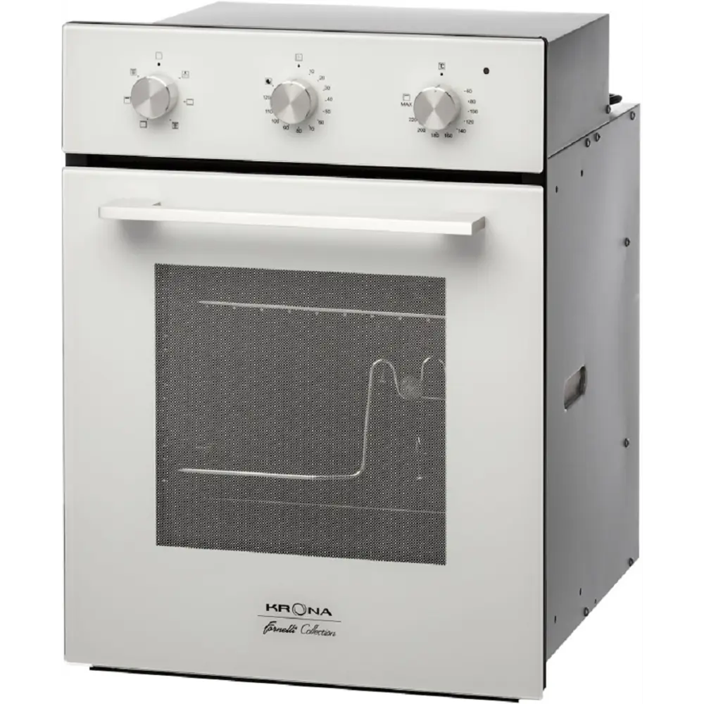 Фото 3 Встраиваемый духовой шкаф Krona Corrente 45 65х66х51 см цвет белый Фото 3 Встраиваемый духовой шкаф Krona Corrente 45 65х66х51 см цвет белый