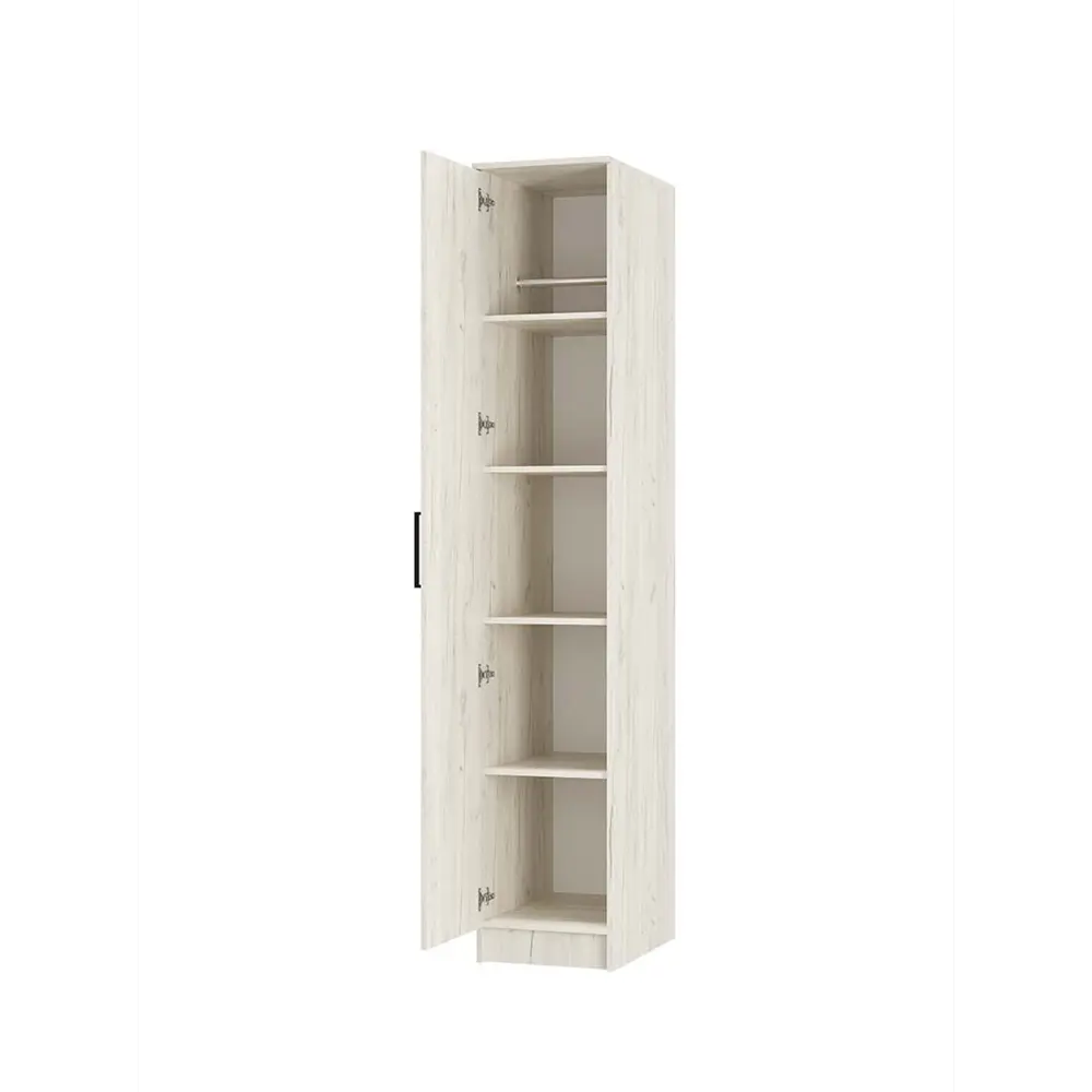 Фото 2 Шкаф распашной Bts УТ-00124687 40x221.6x61 см ЛДСП цвет дуб крафт белый