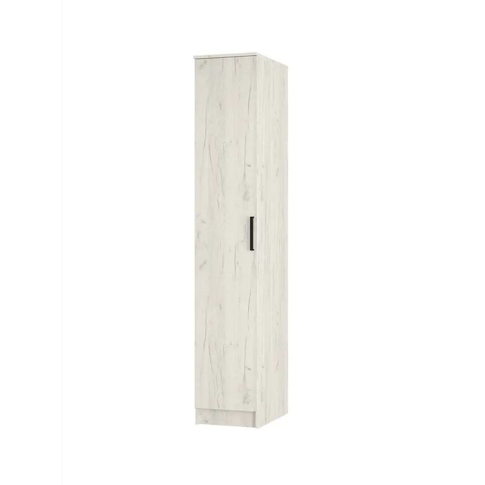 Фото Шкаф распашной Bts УТ-00124687 40x221.6x61 см ЛДСП цвет дуб крафт белый