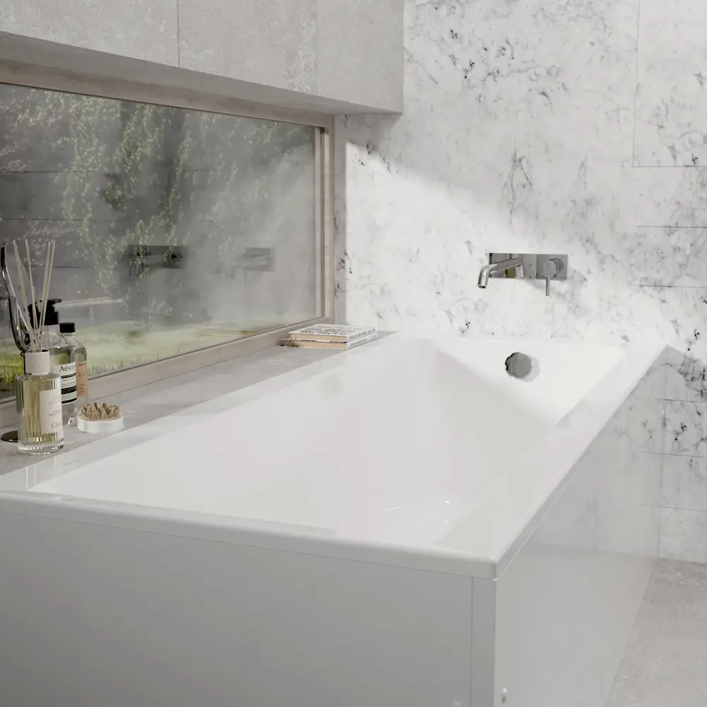 Фото 2 Ванна Alba Spa Marry slim 170x70 см акриловая цвет белый Фото 2 Ванна Alba Spa Marry slim 170x70 см акриловая цвет белый