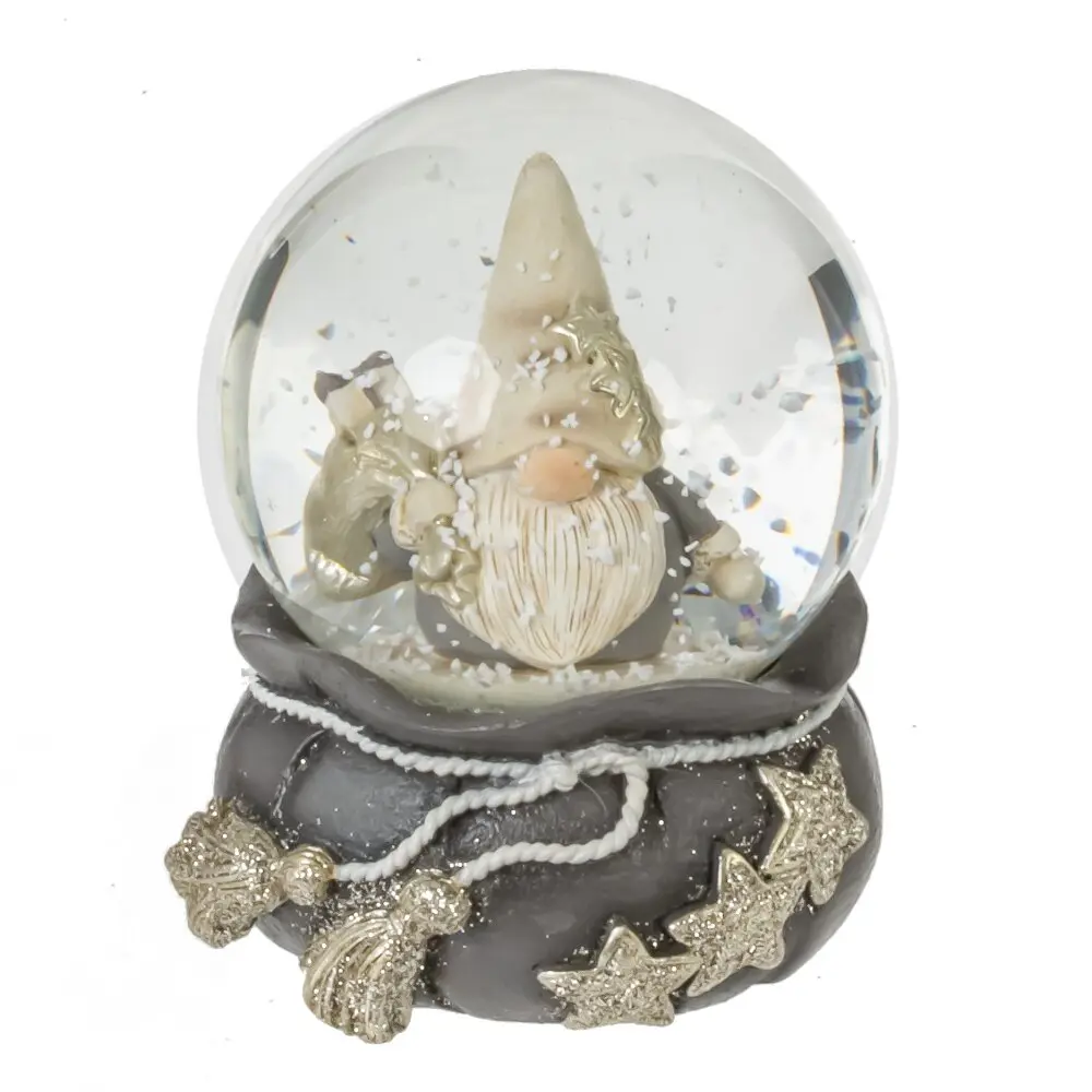 Фото Новогодняя фигурка Гном 936369 9 см серый Фото Новогодняя фигурка Гном 936369 9 см серый