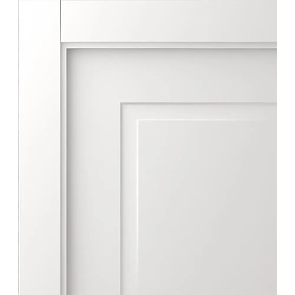 Фото 3 Дверь межкомнатная глухая Британия 80x200 см эмаль белый с замком