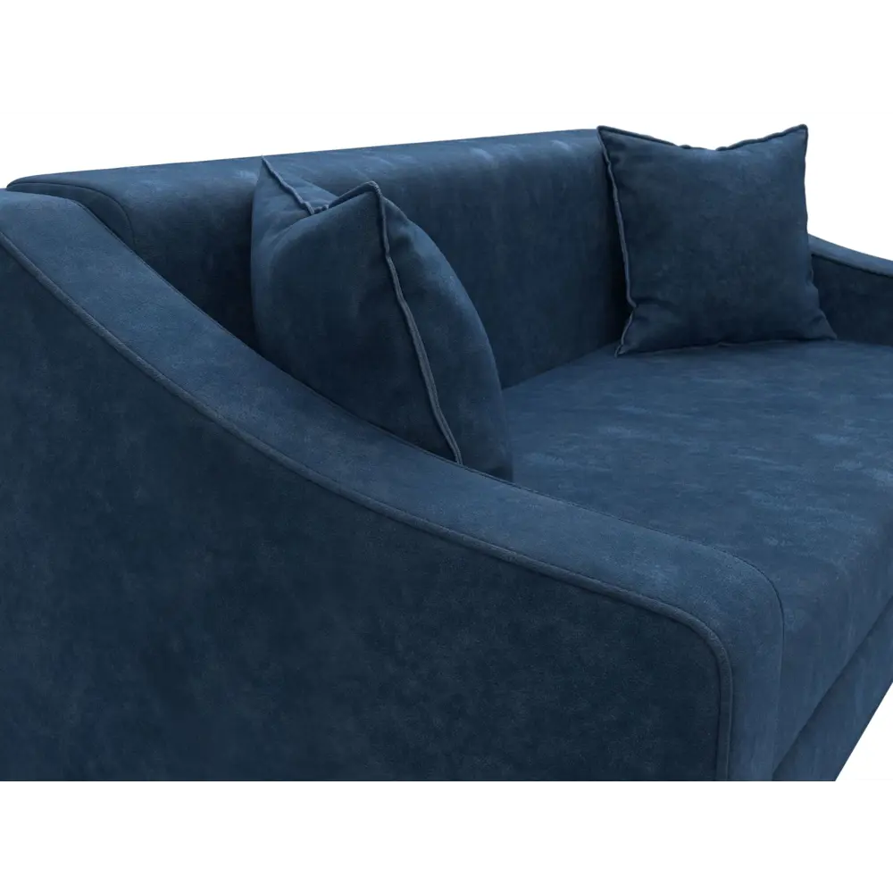 Фото 4 Диван прямой Лига-071 Лига диванов 129781 164x82x93 см велюр цвет brut 11 синий