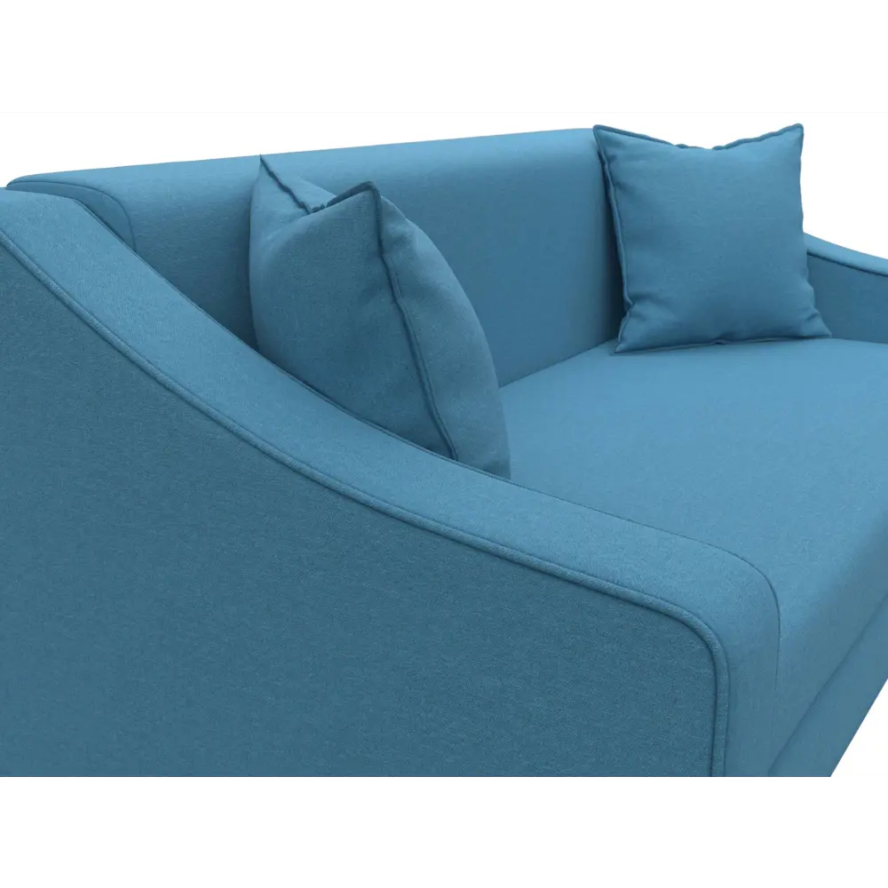 Фото 4 Диван прямой Лига-071 Лига диванов 129653 164x82x93 см рогожка цвет амур 10 голубой