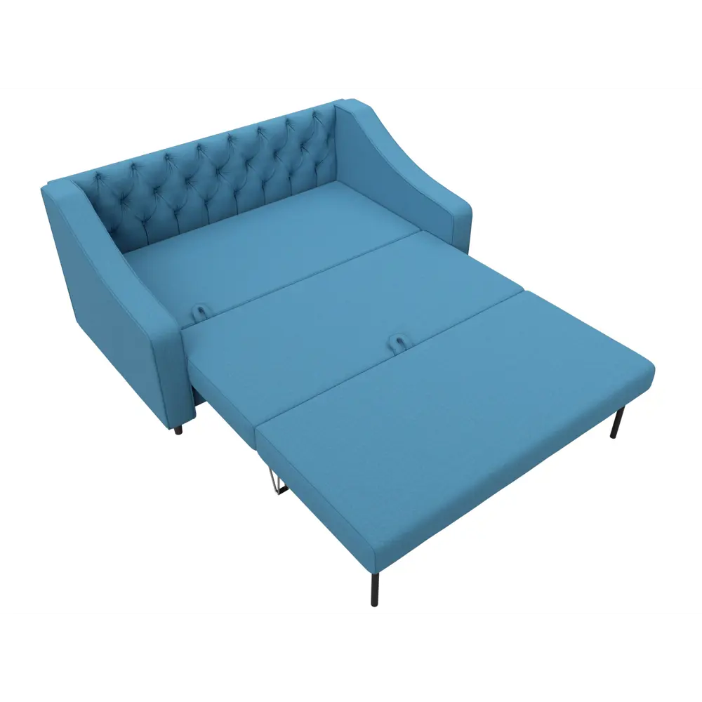 Фото 8 Диван прямой Лига-071 Лига диванов 129653 164x82x93 см рогожка цвет амур 10 голубой