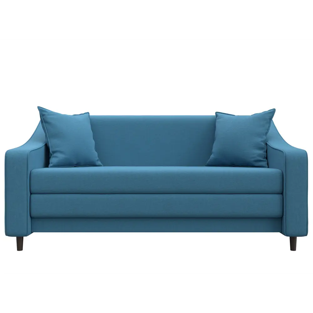 Фото 2 Диван прямой Лига-071 Лига диванов 129653 164x82x93 см рогожка цвет амур 10 голубой