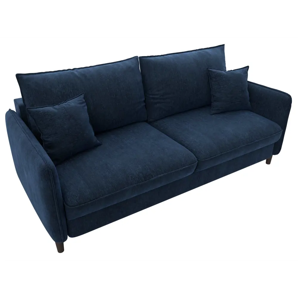 Фото 6 Диван прямой Лига-064 НПБ Лига диванов 129613 217x98x105 см шенилл цвет rimini 10 синий