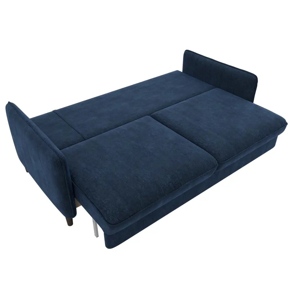 Фото 8 Диван прямой Лига-064 НПБ Лига диванов 129613 217x98x105 см шенилл цвет rimini 10 синий