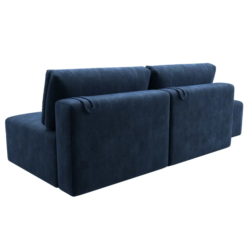 Фото 5 Диван прямой модульный с пуфом Лига-060 НПБ Лига диванов 129661 267x84x118 см шенилл цвет rimini 10 синий Фото 5 Диван прямой модульный с пуфом Лига-060 НПБ Лига диванов 129661 267x84x118 см шенилл цвет rimini 10 синий