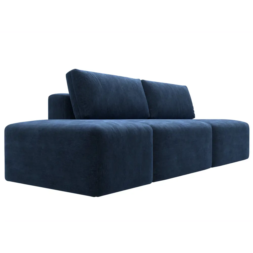 Фото 3 Диван прямой модульный с пуфом Лига-060 НПБ Лига диванов 129661 267x84x118 см шенилл цвет rimini 10 синий Фото 3 Диван прямой модульный с пуфом Лига-060 НПБ Лига диванов 129661 267x84x118 см шенилл цвет rimini 10 синий