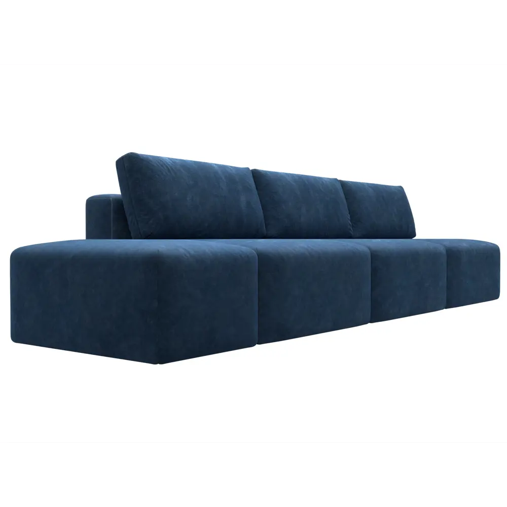 Фото 3 Диван прямой модульный с пуфом Лига-060 НПБ Лонг Лига диванов 129491 367x84x118 см велюр цвет brut 11 синий Фото 3 Диван прямой модульный с пуфом Лига-060 НПБ Лонг Лига диванов 129491 367x84x118 см велюр цвет brut 11 синий