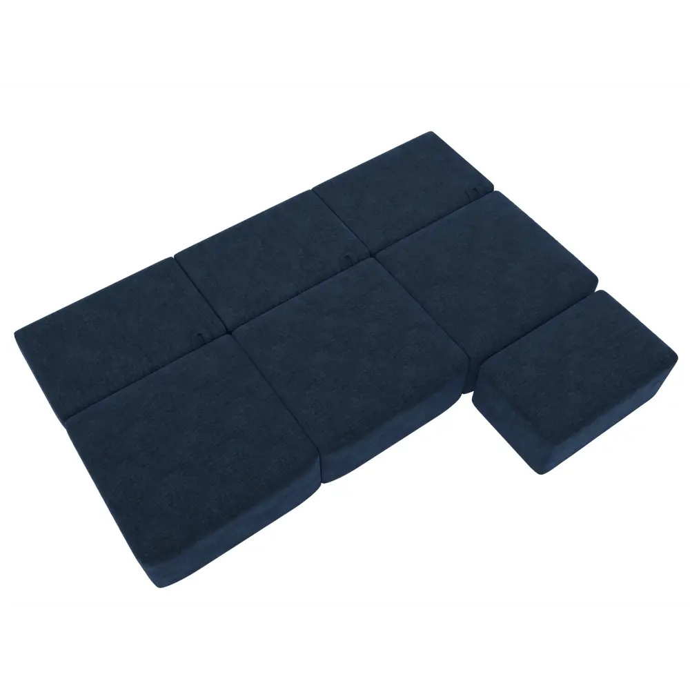 Фото 10 Диван прямой модульный с пуфом Лига-060 НПБ Лонг Лига диванов 129480 367x84x118 см шенилл цвет rimini 10 синий Фото 10 Диван прямой модульный с пуфом Лига-060 НПБ Лонг Лига диванов 129480 367x84x118 см шенилл цвет rimini 10 синий