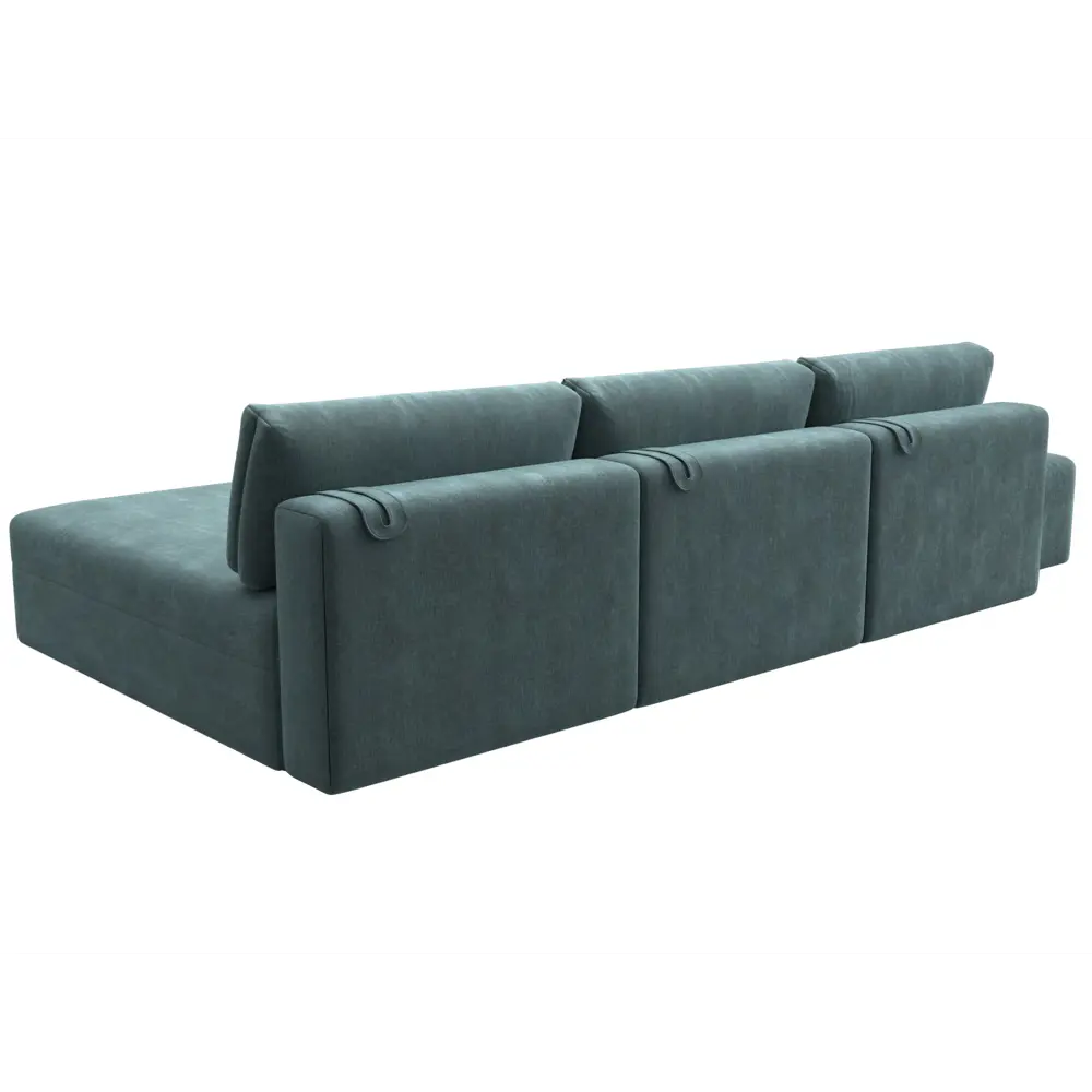 Фото 5 Диван угловой модульный с пуфом Лига-060 НПБ Лонг Лига диванов 129519 367x84x187 см шенилл цвет rimini 11 серо-зеленый Фото 5 Диван угловой модульный с пуфом Лига-060 НПБ Лонг Лига диванов 129519 367x84x187 см шенилл цвет rimini 11 серо-зеленый