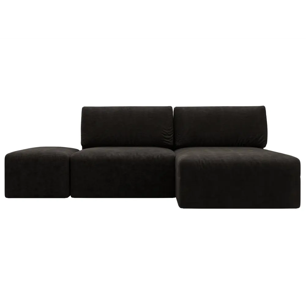 Фото 2 Диван угловой модульный с пуфом Лига-060 НПБ Лига диванов 129697 267x84x187 см велюр цвет brut 17 коричневый Фото 2 Диван угловой модульный с пуфом Лига-060 НПБ Лига диванов 129697 267x84x187 см велюр цвет brut 17 коричневый