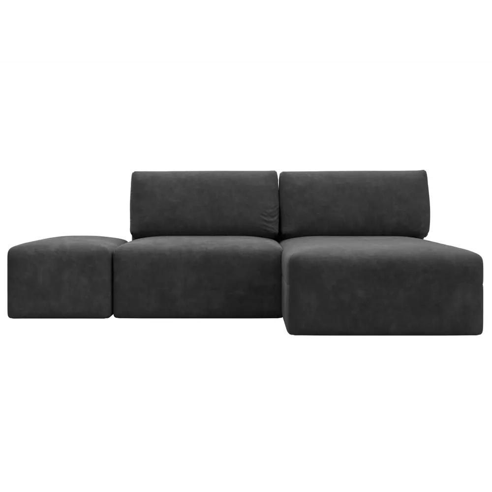 Фото 2 Диван угловой модульный с пуфом Лига-060 НПБ Лига диванов 129694 267x84x187 см велюр цвет brut 16 темно-серый Фото 2 Диван угловой модульный с пуфом Лига-060 НПБ Лига диванов 129694 267x84x187 см велюр цвет brut 16 темно-серый