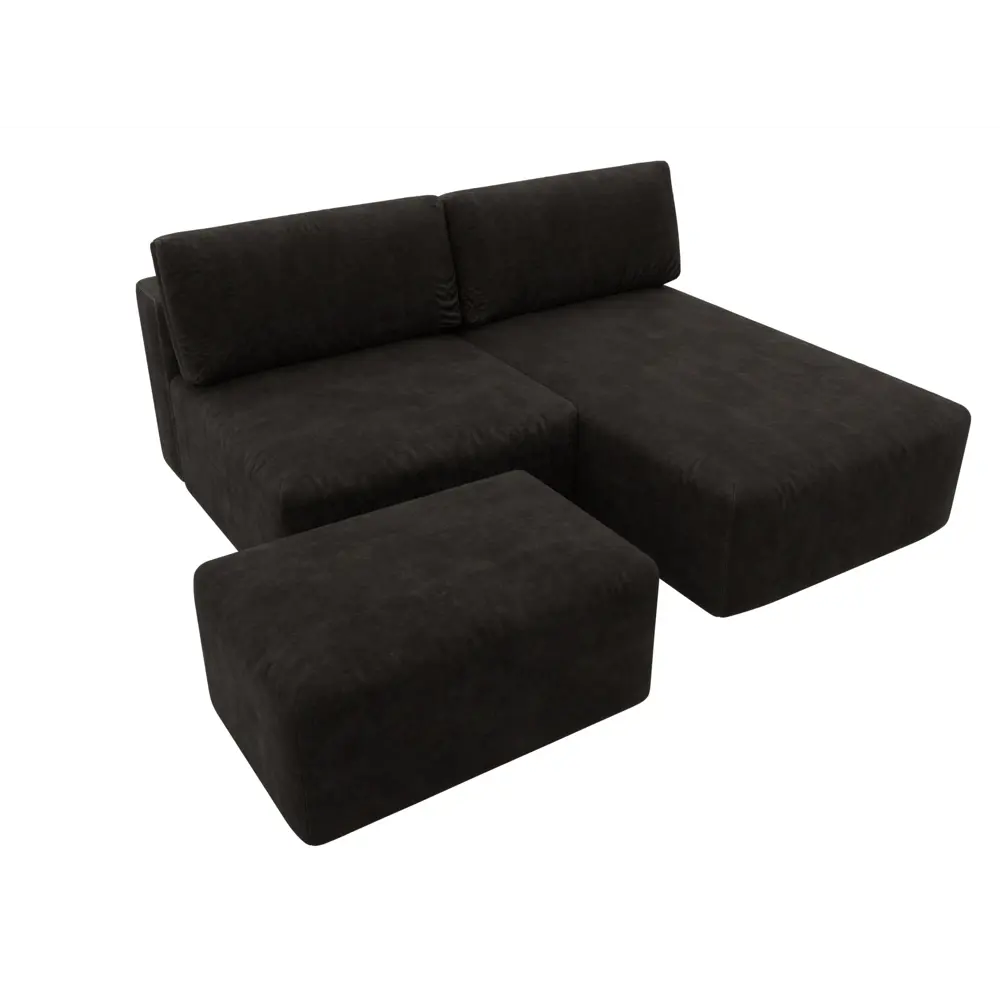 Фото 6 Диван угловой модульный с пуфом Лига-060 НПБ Лига диванов 129697 267x84x187 см велюр цвет brut 17 коричневый Фото 6 Диван угловой модульный с пуфом Лига-060 НПБ Лига диванов 129697 267x84x187 см велюр цвет brut 17 коричневый