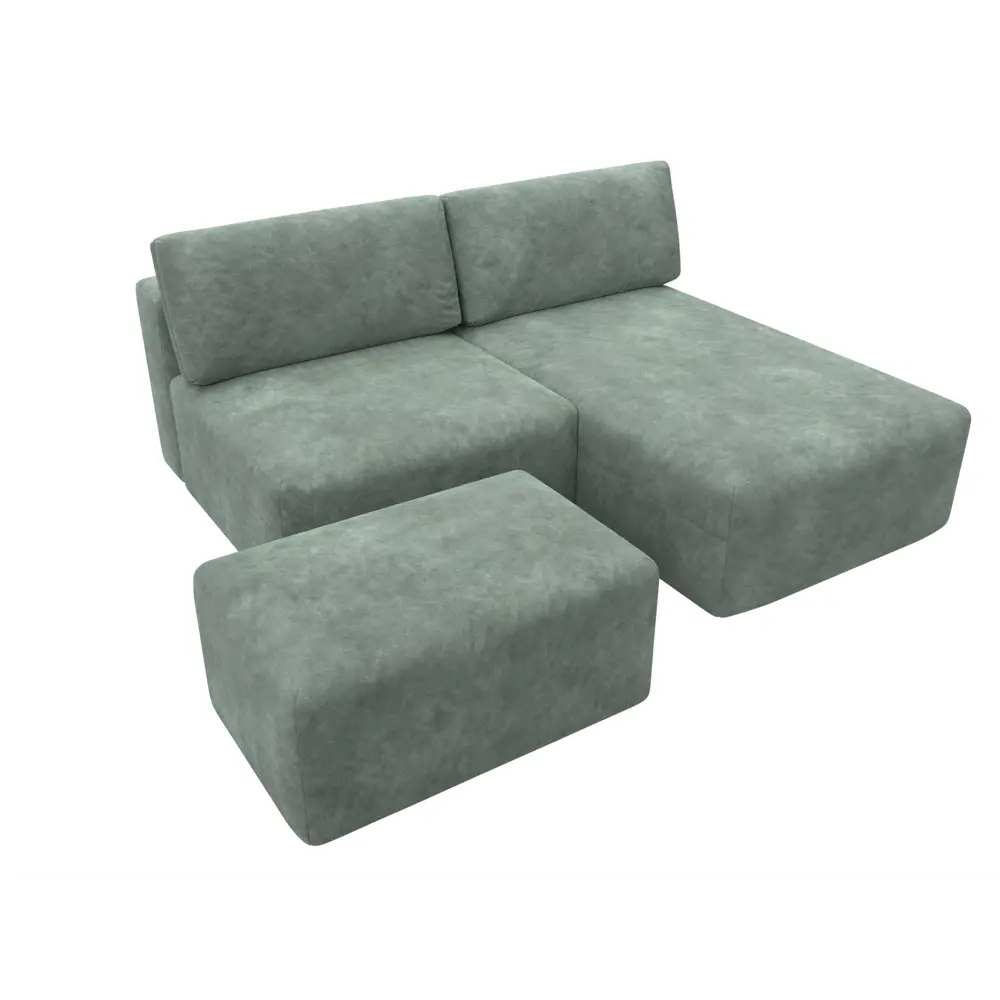 Фото 6 Диван угловой модульный с пуфом Лига-060 НПБ Лига диванов 129695 267x84x187 см велюр цвет brut 08 зеленый Фото 6 Диван угловой модульный с пуфом Лига-060 НПБ Лига диванов 129695 267x84x187 см велюр цвет brut 08 зеленый