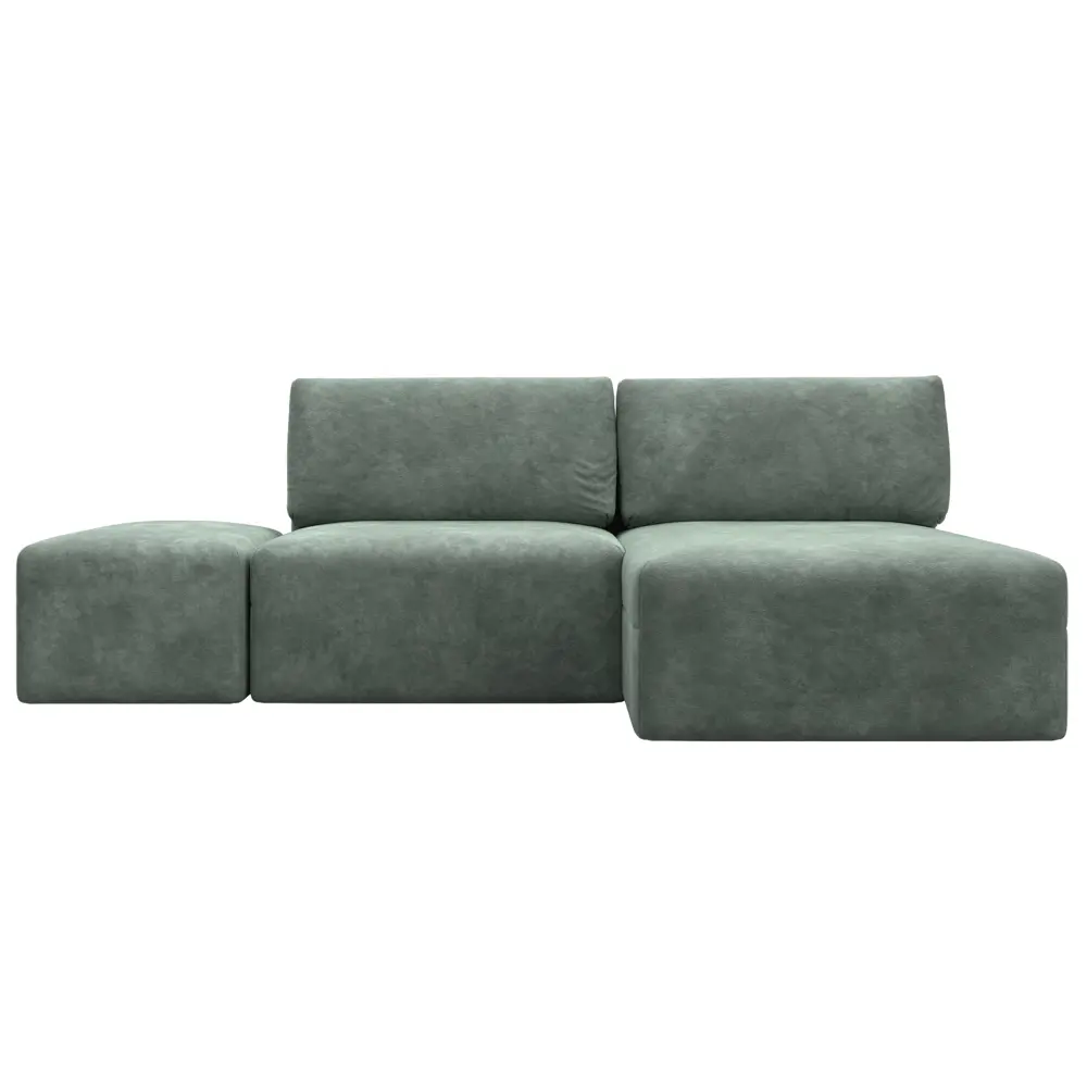 Фото 2 Диван угловой модульный с пуфом Лига-060 НПБ Лига диванов 129695 267x84x187 см велюр цвет brut 08 зеленый Фото 2 Диван угловой модульный с пуфом Лига-060 НПБ Лига диванов 129695 267x84x187 см велюр цвет brut 08 зеленый