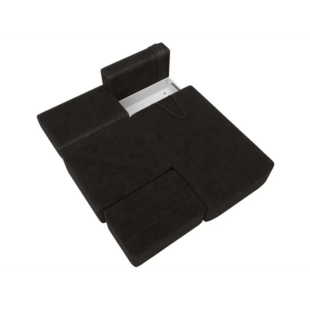 Фото 8 Диван угловой модульный с пуфом Лига-060 НПБ Лига диванов 129697 267x84x187 см велюр цвет brut 17 коричневый Фото 8 Диван угловой модульный с пуфом Лига-060 НПБ Лига диванов 129697 267x84x187 см велюр цвет brut 17 коричневый