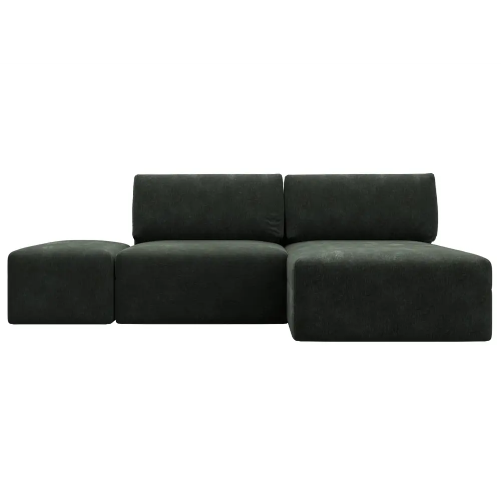 Фото 2 Диван угловой модульный с пуфом Лига-060 НПБ Лига диванов 129684 267x84x187 см шенилл цвет rimini 09 зеленый Фото 2 Диван угловой модульный с пуфом Лига-060 НПБ Лига диванов 129684 267x84x187 см шенилл цвет rimini 09 зеленый