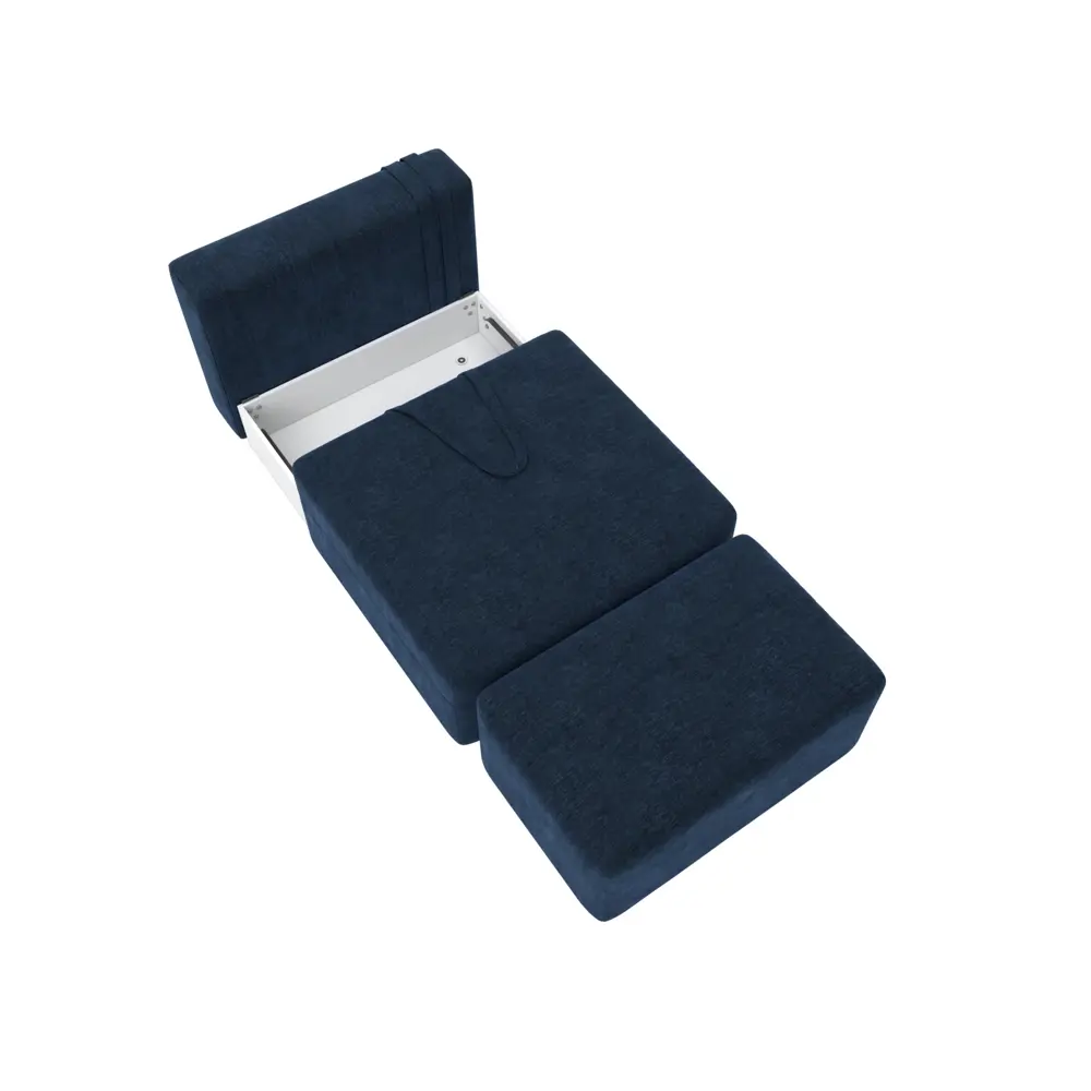 Фото 6 Модули диван и пуф Лига-060 НПБ Лига диванов 129594 100x84x185 см шенилл цвет rimini 10 синий Фото 6 Модули диван и пуф Лига-060 НПБ Лига диванов 129594 100x84x185 см шенилл цвет rimini 10 синий