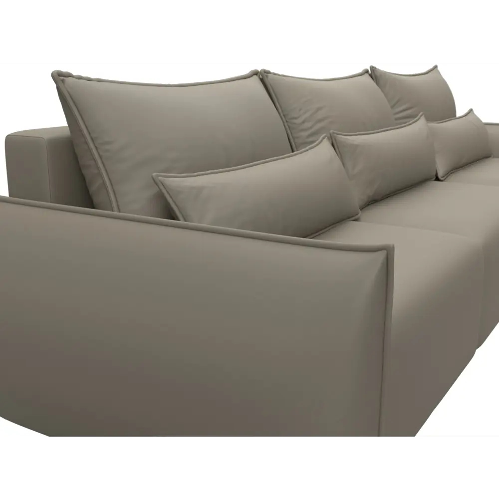 Фото 3 Диван угловой Лига-051 НПБ Лонг Лига диванов 129890 322x96x160 см экокожа цвет grifon 04 бежевый