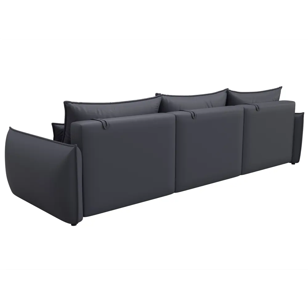 Фото 5 Диван прямой Лига-051 НПБ Лонг Лига диванов 129885 322x96x112 см экокожа цвет grifon 15 серый