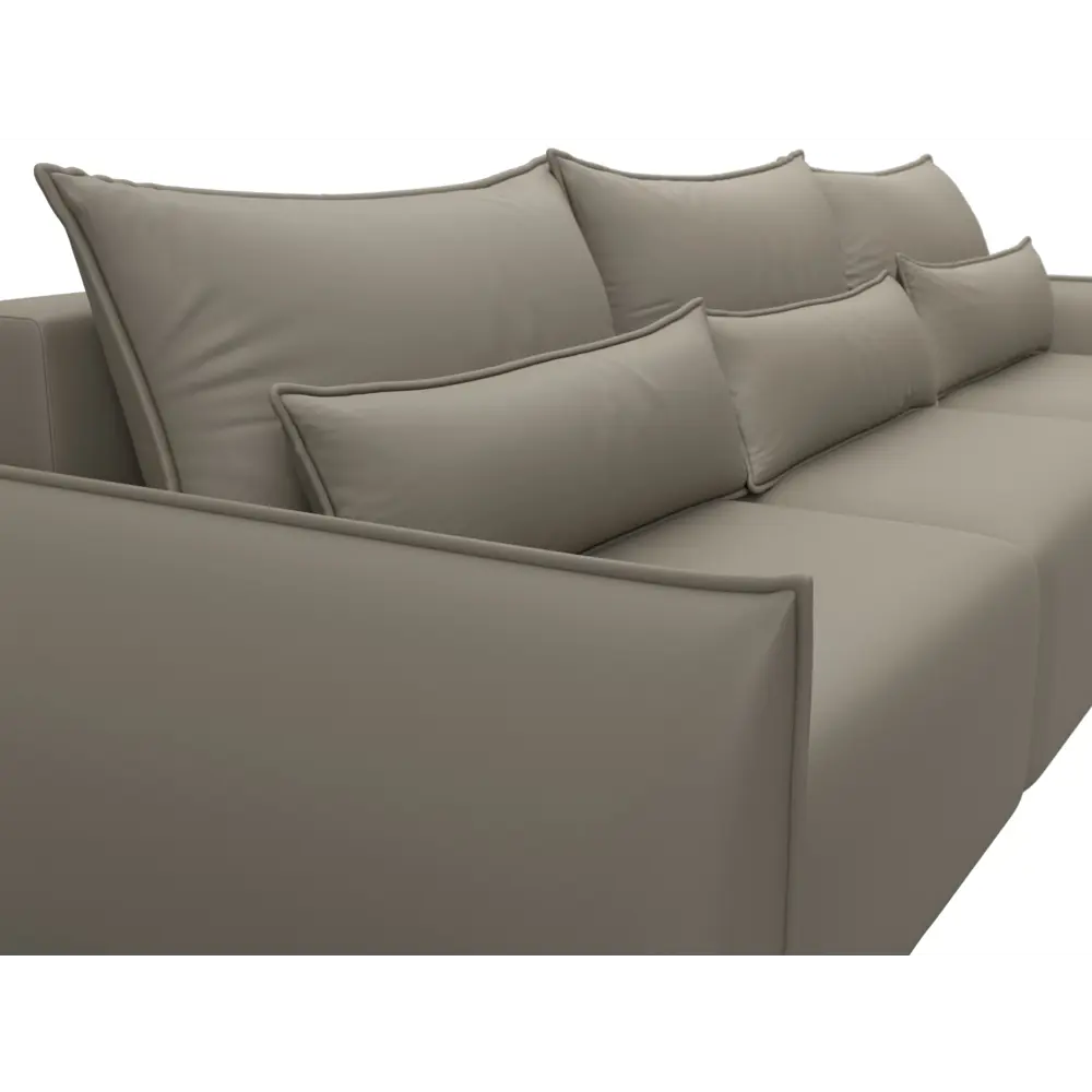 Фото 3 Диван прямой Лига-051 НПБ Лонг Лига диванов 129882 322x96x112 см экокожа цвет grifon 04 бежевый