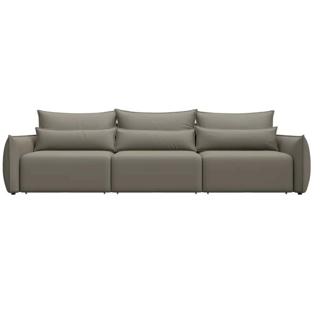 Фото 2 Диван прямой Лига-051 НПБ Лонг Лига диванов 129882 322x96x112 см экокожа цвет grifon 04 бежевый