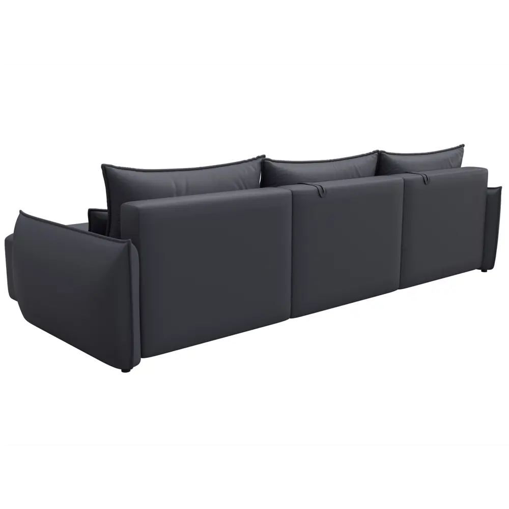 Фото 5 Диван угловой Лига-051 НПБ Лонг Лига диванов 129893 322x96x160 см экокожа цвет grifon 15 серый