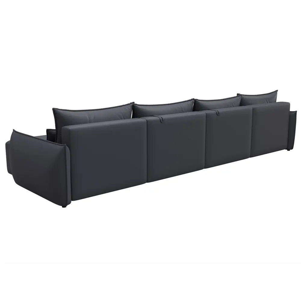 Фото 5 Диван П-образный Лига-051 НПБ Лонг Лига диванов 129897 420x96x160 см экокожа цвет grifon 15 серый Фото 5 Диван П-образный Лига-051 НПБ Лонг Лига диванов 129897 420x96x160 см экокожа цвет grifon 15 серый